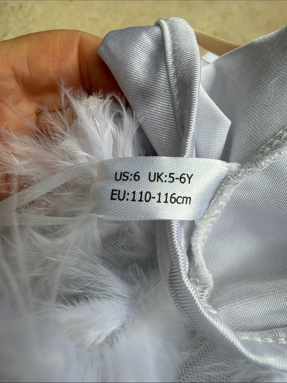 Chic Try Girls One-Shoulder Sequin White Tulle Feathers Dance Leotard Bodysuit 6